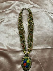 Boho Multi-Strand Beaded Necklace