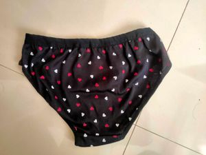 Cute Heart Print Panties