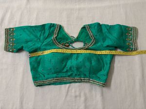 Heavy Designer Green Saree &amp; Blouse