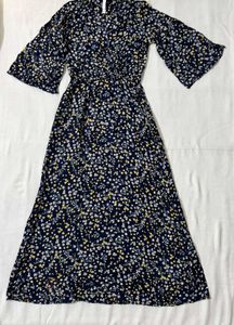 Maxi Navy Floral Dress