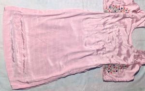 Pathani suit  Beautiful Pink Embroidered Straight