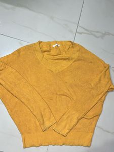 Cozy Mustard Knit Sweater