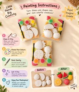 12 Pack Kids DIY Fruit Painting Kits