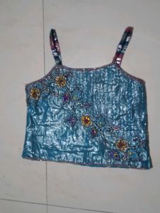 Stunning Blue &amp; Purple Lehenga Choli