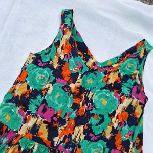 Boho Floral Print Dress