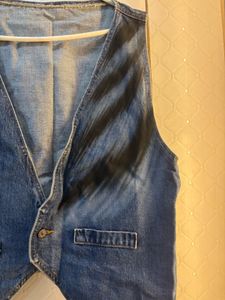Vintage Custom Painted "Ruth" Denim Vest