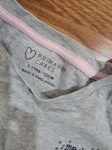 Girls Grey T-Shirt and Leggings Set
