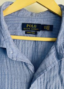 men’s Ralph Lauren blue shirt