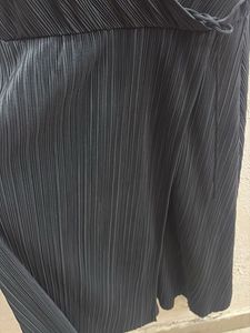 H&amp;M Black Ribbed Midi Dress