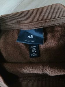 H&amp;M Brown Oversized Sweatshirt