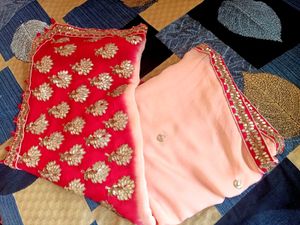 Diwali Offer  🪔 Elegant Peach Saree