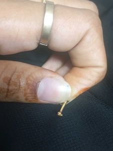 22k gold nose pin