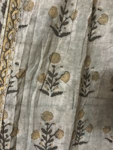 Green Floral Print Kurta+ k duppata