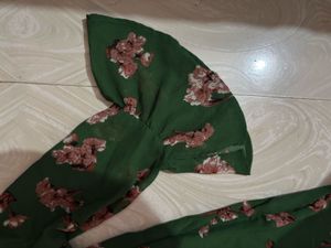 🌿Emerald green Floral Dream dress 🌸