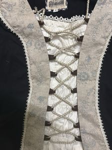 Bohemian Lace-up Corset Blouse