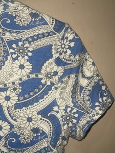 Tommy Hilfiger Blue Paisley V-Neck Tee