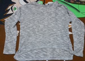Grey Knit Top