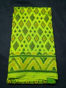 Shenega Green Silk Cotton Saree