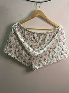 Cute Sailboat Print Pajama Shorts