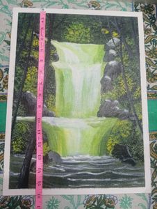 Waterfall acrylic Painting
