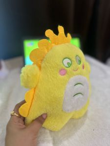 Cute Yellow Dinosaur Plush Toy