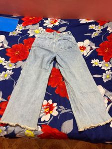 Light Wash Wide Leg Jeans