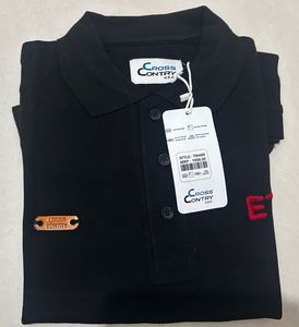 Black Cross Country Polo T-Shirt