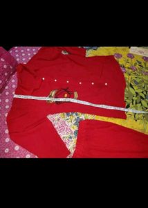 Red Kurta and tunics winter se