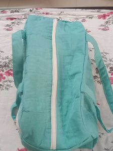 Aqua Quilted Backpack