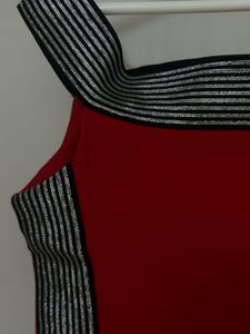 Red Bodycon Off shoulder Dress