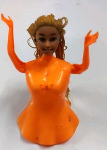 Vintage Orange Doll Body unique