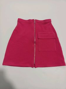Hot Pink Cargo Mini Skirt Made in Romania