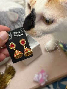 Zaveri Pearls Jhumka Earrings