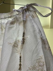 Elegant White Diwali Skirt