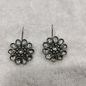 silver look alike  earing