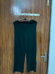 Women's Dark Green Wide Leg Pants