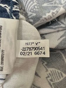 American Eagle Blue &amp; White Tropical Floral Shorts