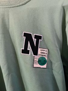 Mint Green Graphic Sweatshirt