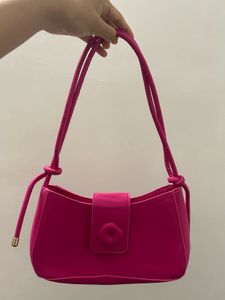 Y2K Style Hot Pink Shoulder Bag