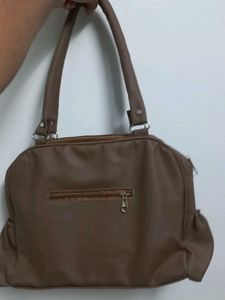 Stylish Taupe Shoulder Bag