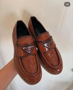 Prada Brown Leather Loafers