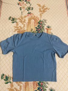 Only Puff Sleeve Crop Top