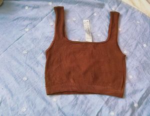 Very Beautiful Zara Ribbed Crop Top