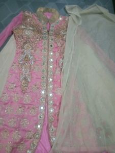 Elegant Pink Indo western