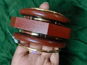 Wooden Bangles stack 2.2 to 8 available