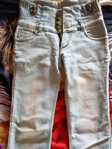 Light Wash High Waist Jeans