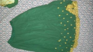 Light Green Kurta Set with Gold Embroidery