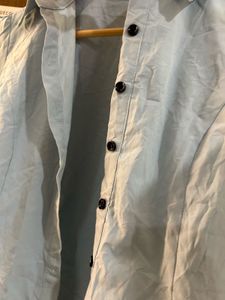 Light Blue Short Sleeve Button-Up Shirt