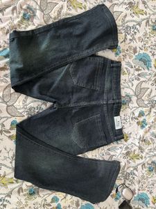 Flared Wash Jeans