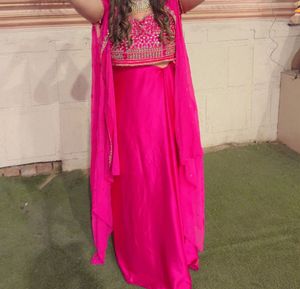 Elegant Pink Lehenga Choli Set